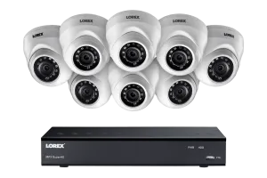 1080p HD 8-Channel Security Camera System with Eight 1080p Dome Cameras