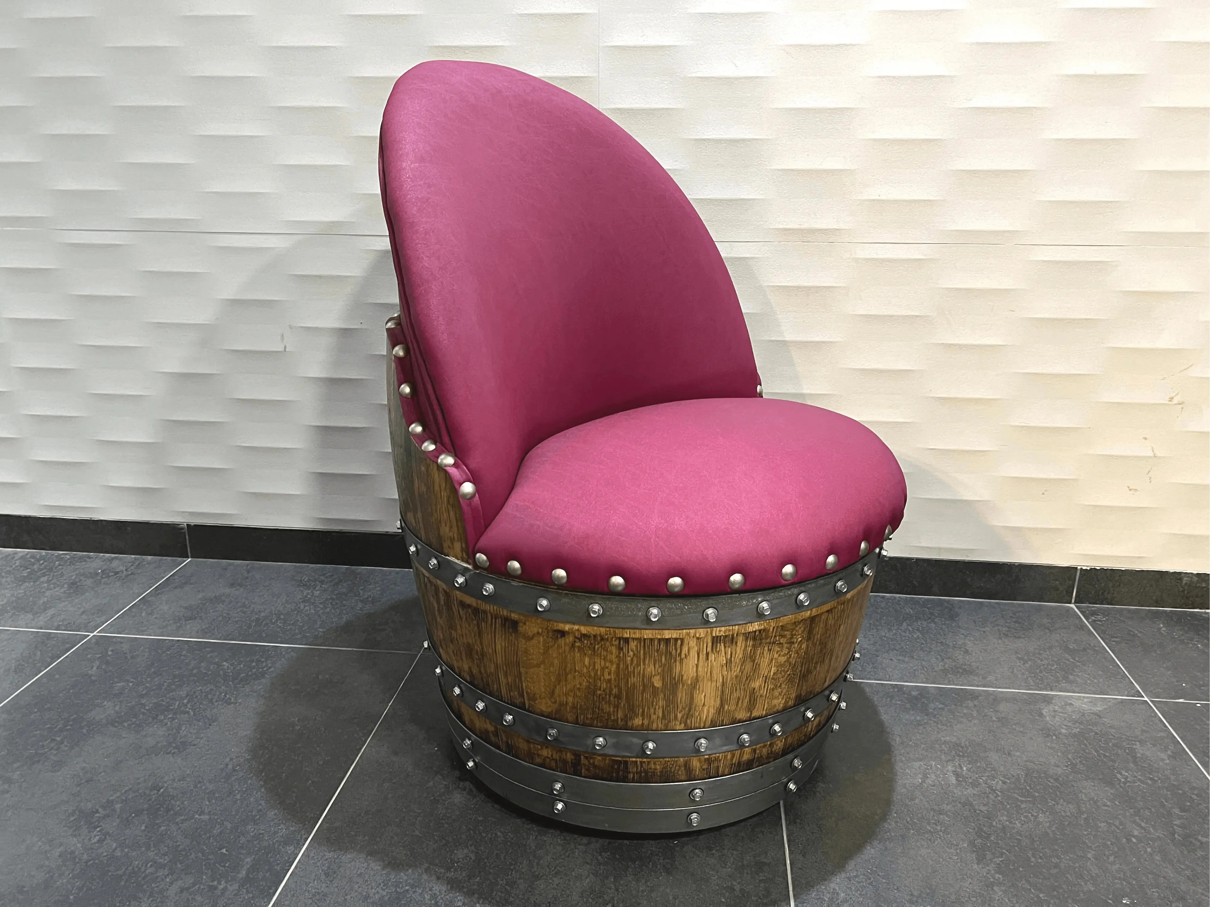 2-Chair Barrel Hoop Table Set