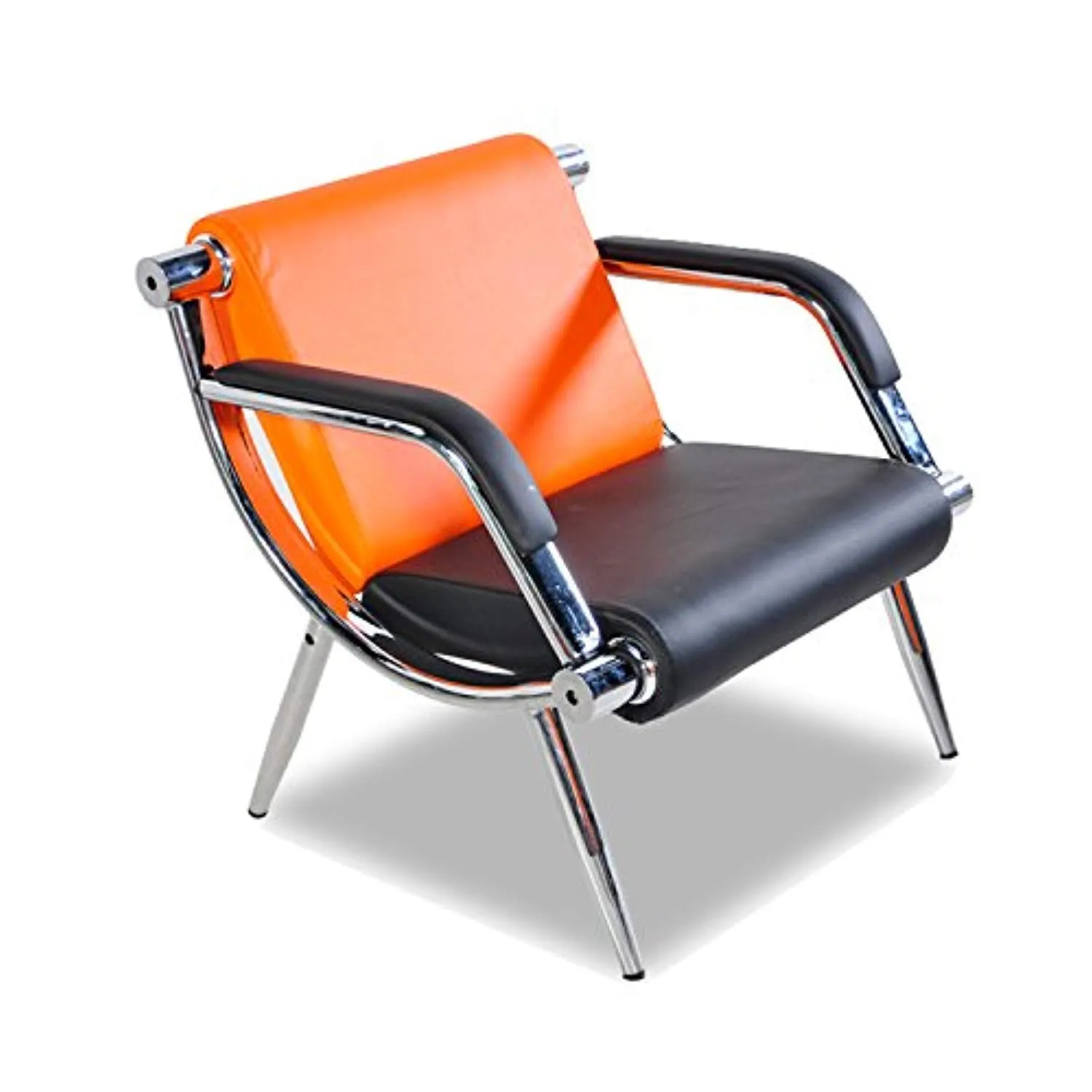 2 Pcs PU Leather Office Reception Chair Executive Side Waiting Room