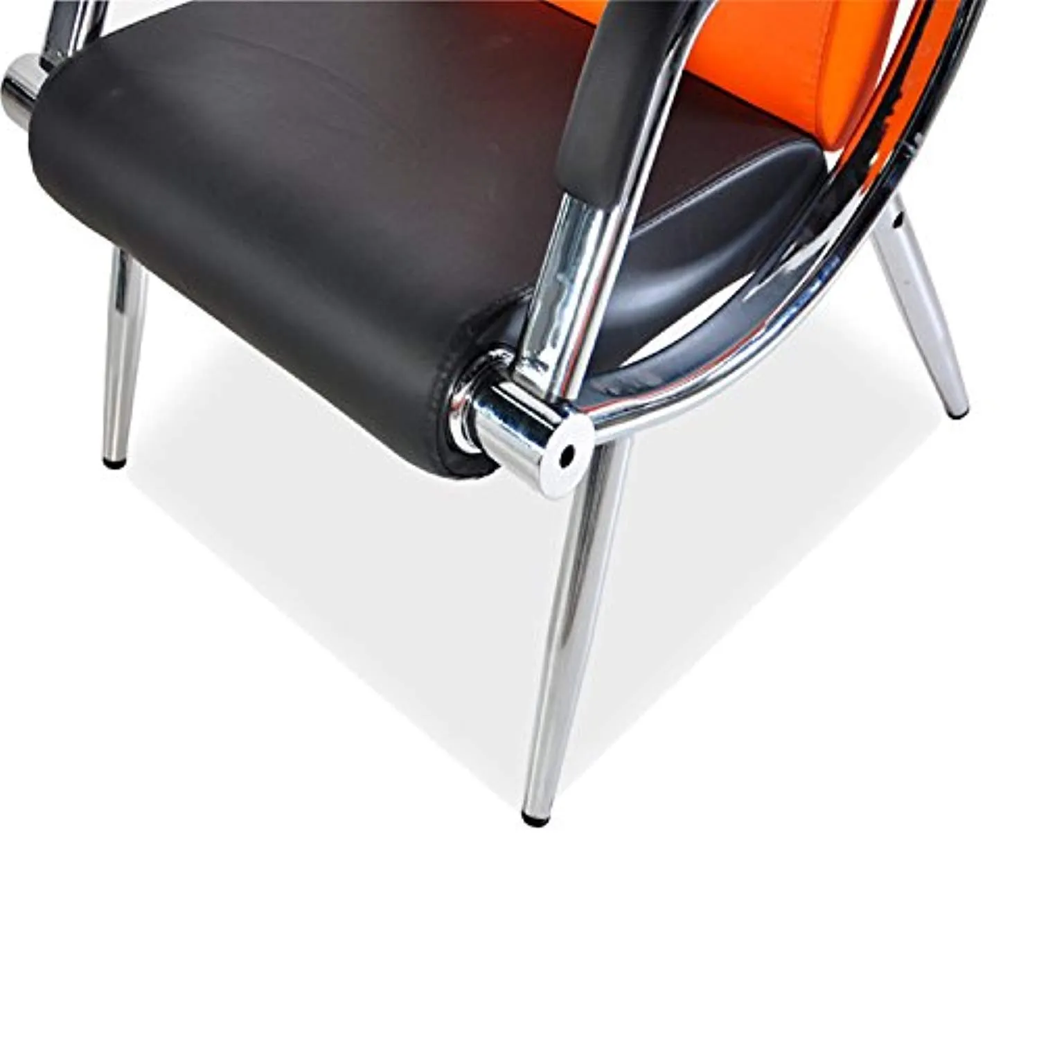 2 Pcs PU Leather Office Reception Chair Executive Side Waiting Room