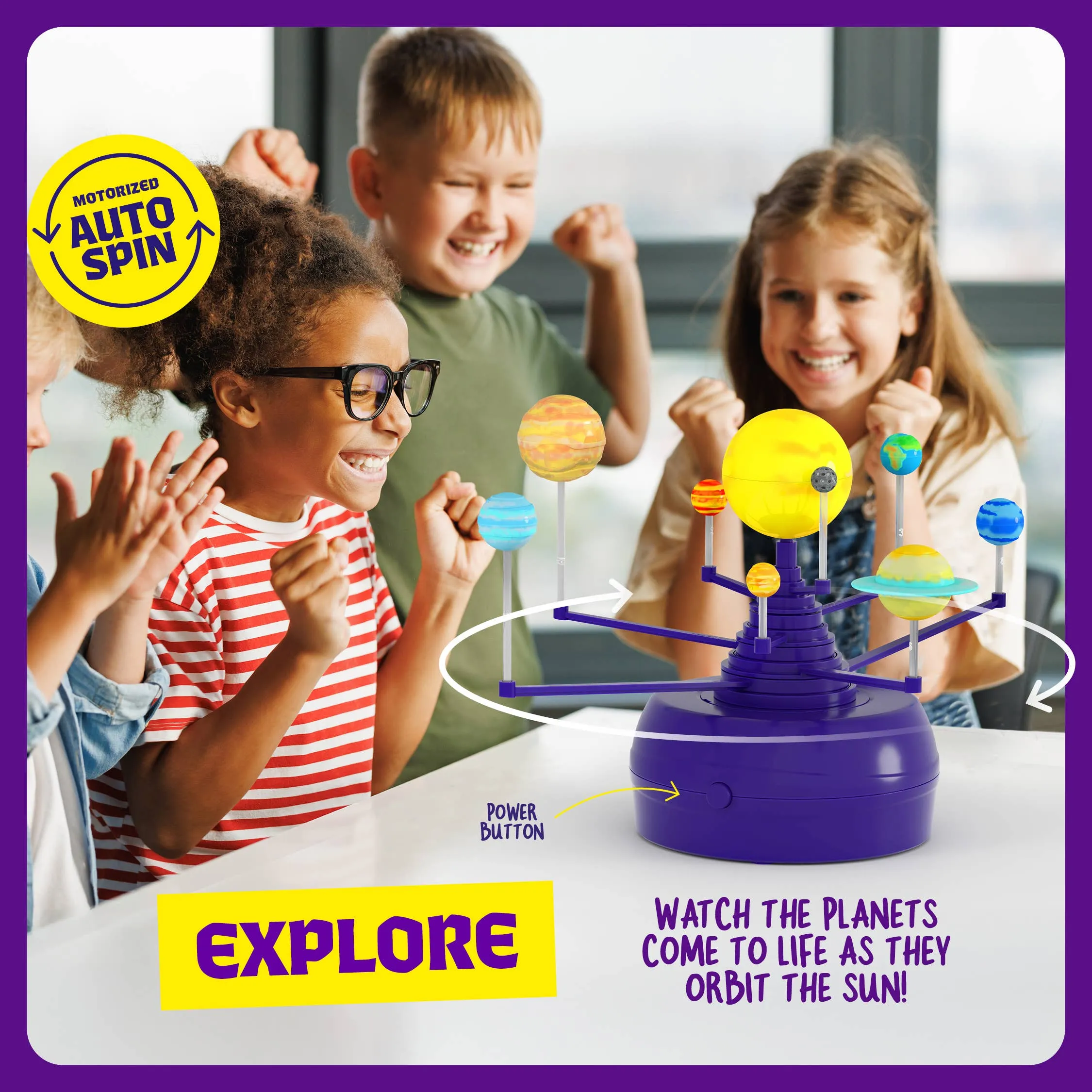 360 Orbiting Solar System Model Kit