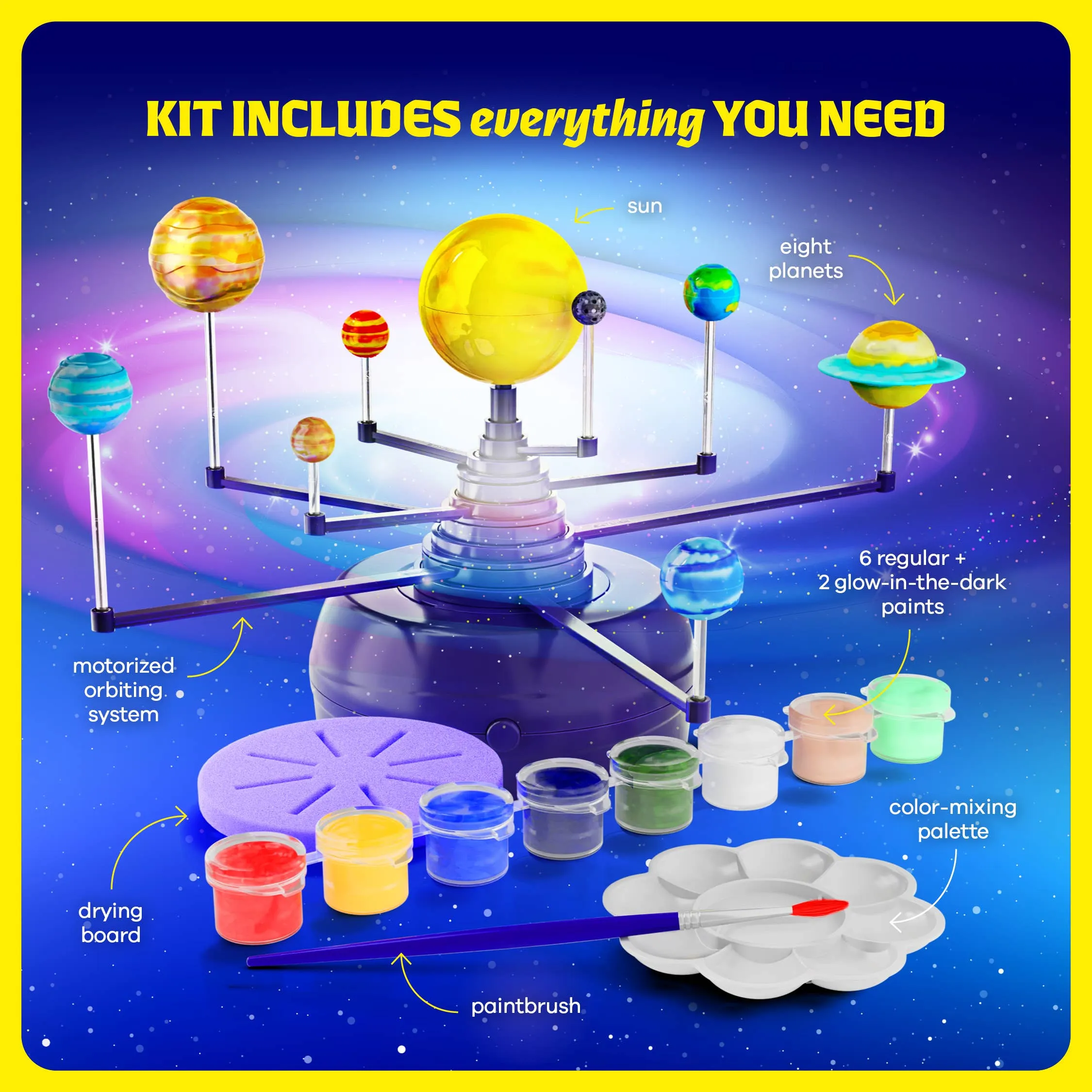 360 Orbiting Solar System Model Kit