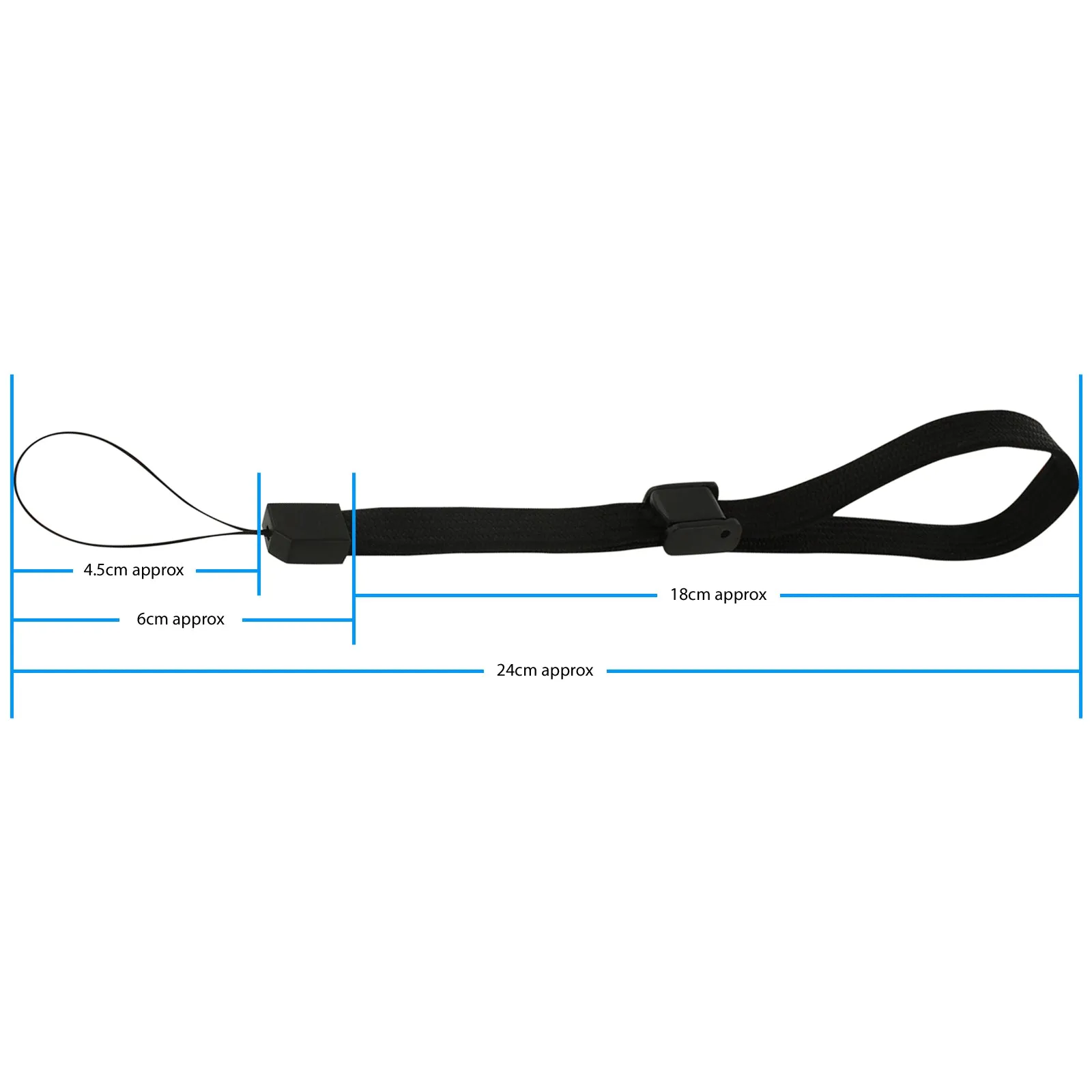 Adjustable wrist strap for handheld games consoles, cameras & mobiles replacement – 2 pack black | ZedLabz