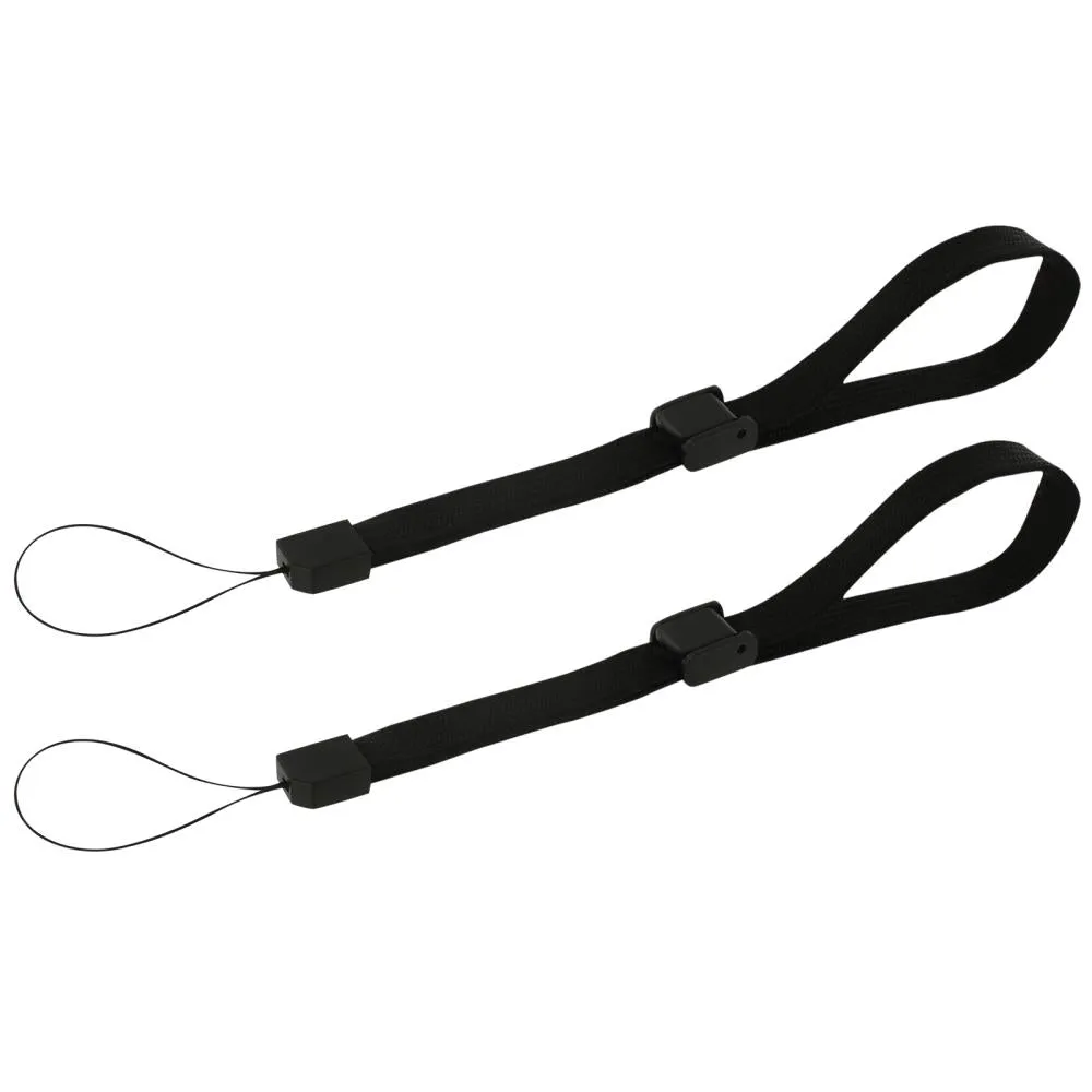 Adjustable wrist strap for handheld games consoles, cameras & mobiles replacement – 2 pack black | ZedLabz
