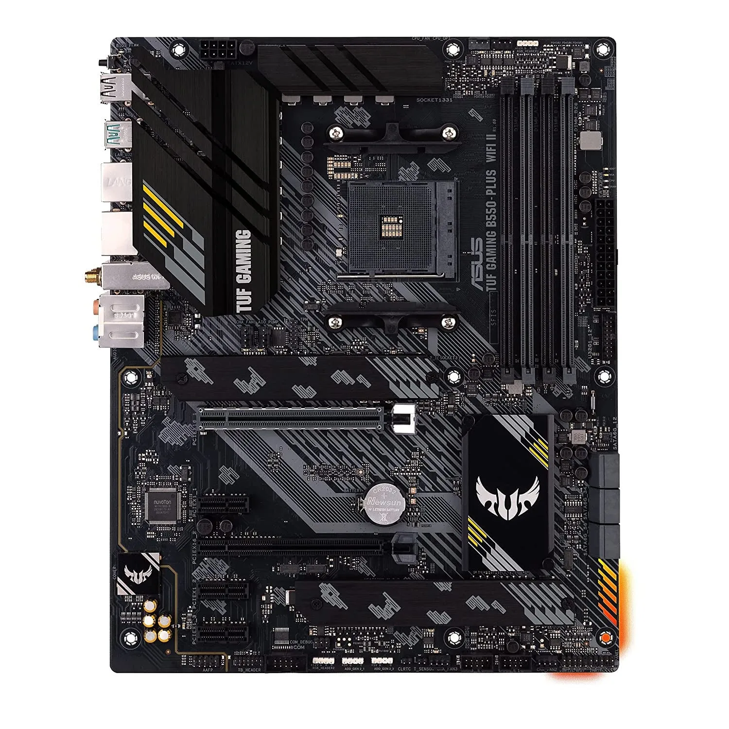 Asus TUF Gaming B550-Plus WIFI II Motherboard (AMD Socket AM4/Ryzen 5000, 4000G and 3000 Series CPU/Max 128GB DDR4 4866MHz Memor