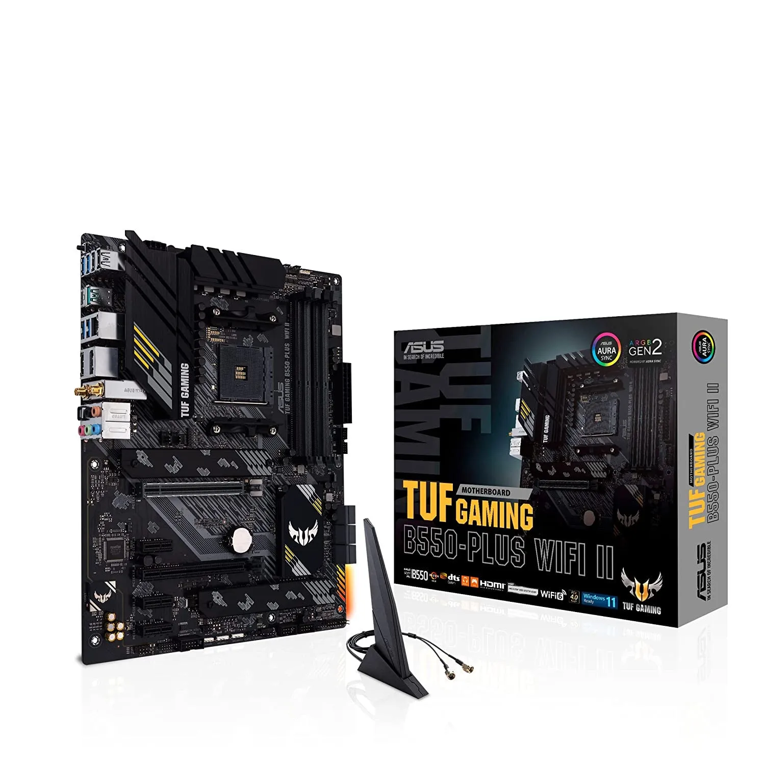 Asus TUF Gaming B550-Plus WIFI II Motherboard (AMD Socket AM4/Ryzen 5000, 4000G and 3000 Series CPU/Max 128GB DDR4 4866MHz Memor