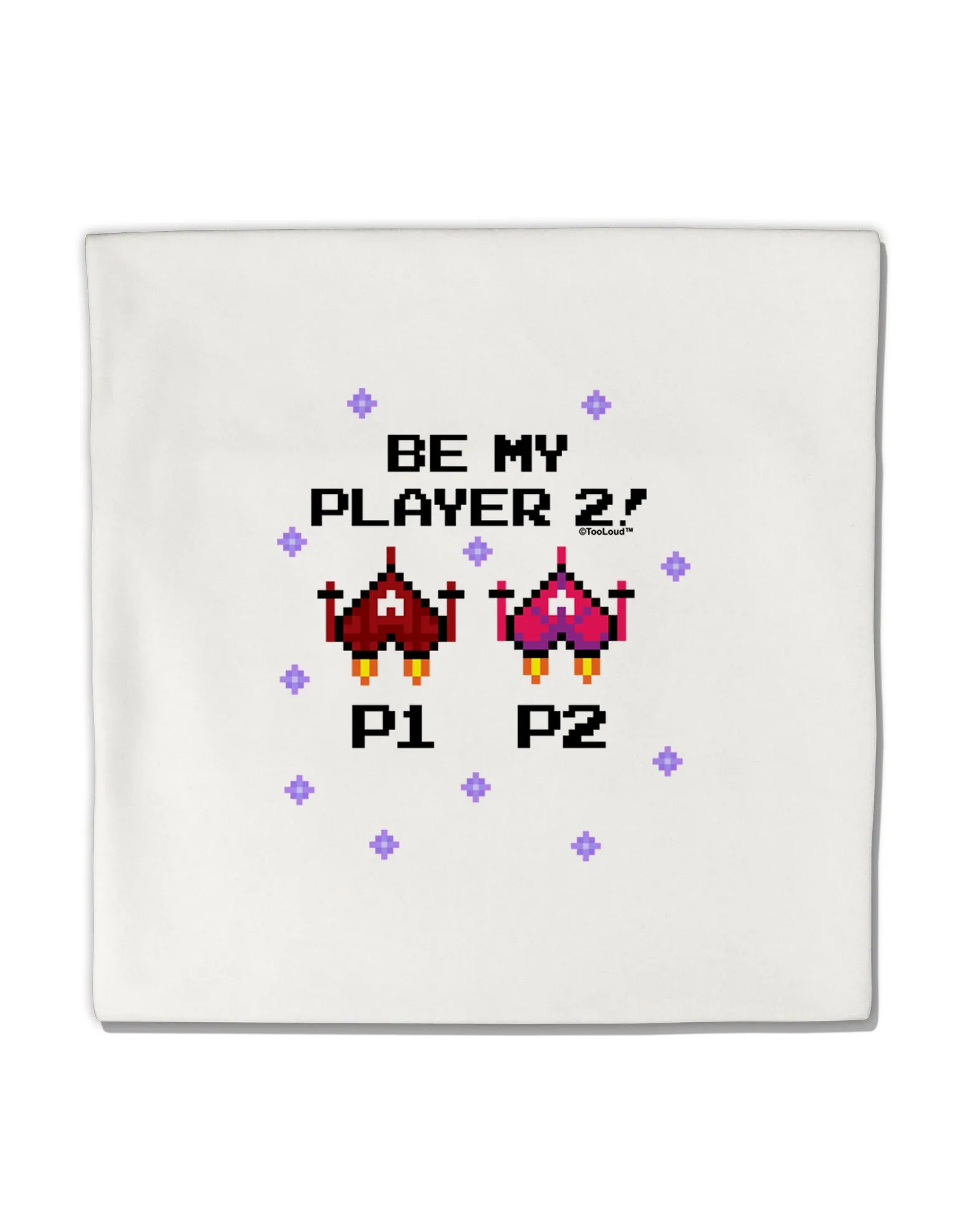 Be My Player 2 Micro Fleece 14&#x22;x14&#x22; Pillow Sham