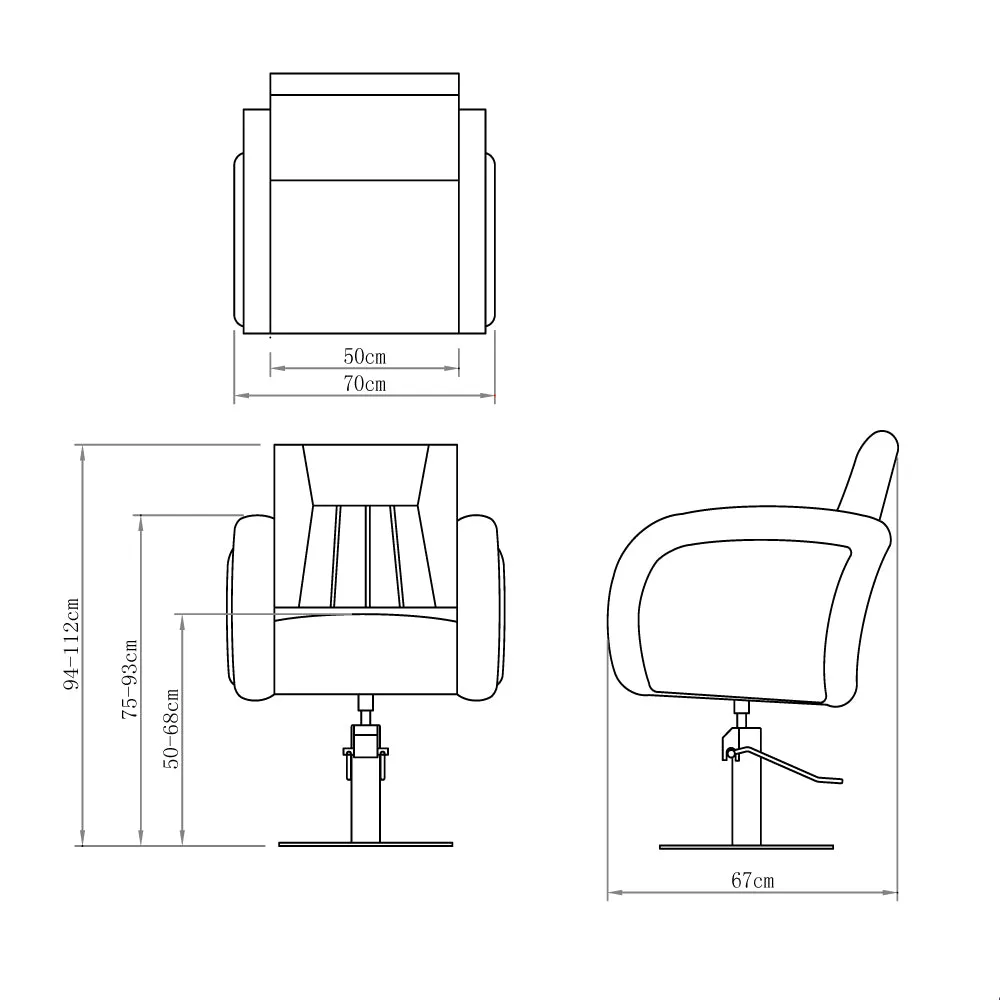 Beauty Salon Hairdressing Styling Chair Anodic