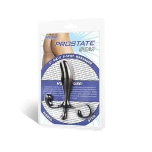 Blue Line 5" Male P-Spot Massager Black