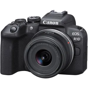 Canon EOS R10 APS-C Mirrorless Digital Camera with RF-S 18-45mm f/4.5-6.3 IS STM