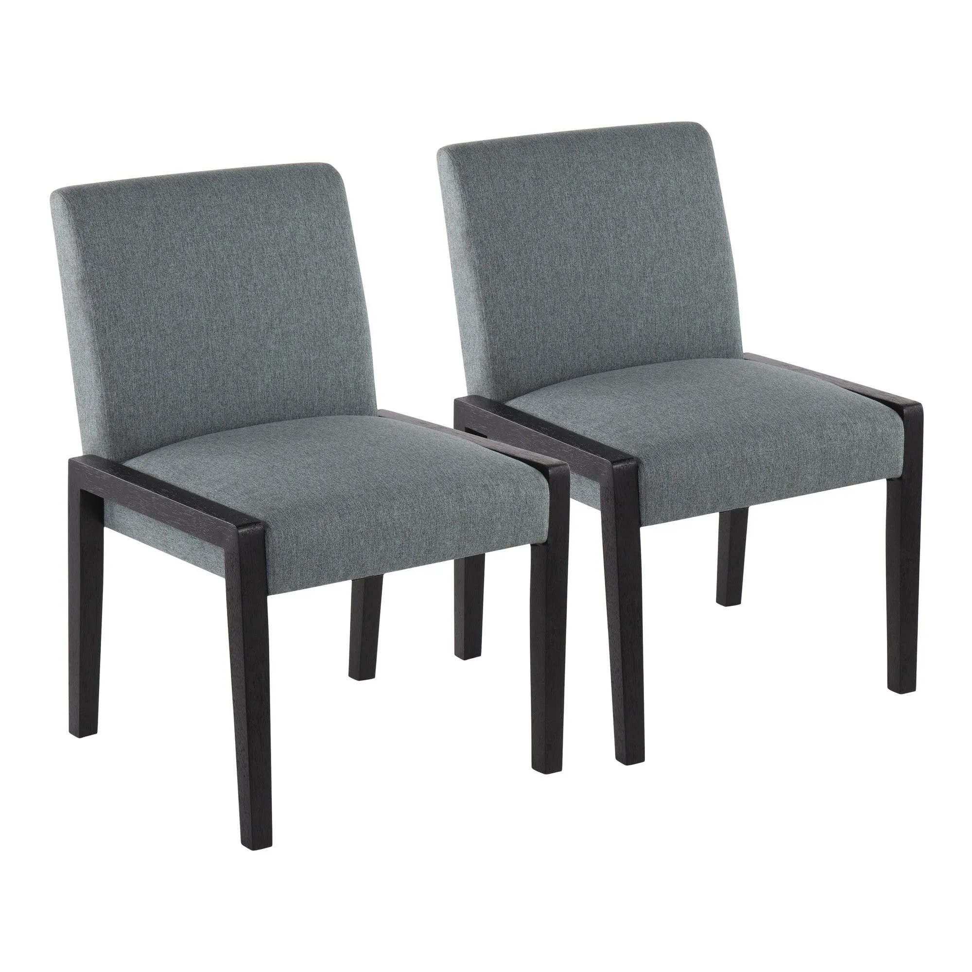 Carmen Chair - Set of 2 Gray By LumiSource - DC-CARMEN BKGY2