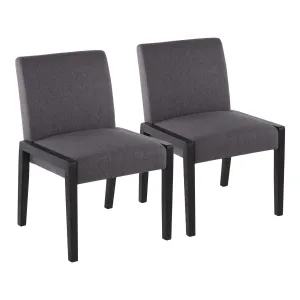 Carmen Chair - Set of 2 Gray By LumiSource - DC-CARMEN BKGY2