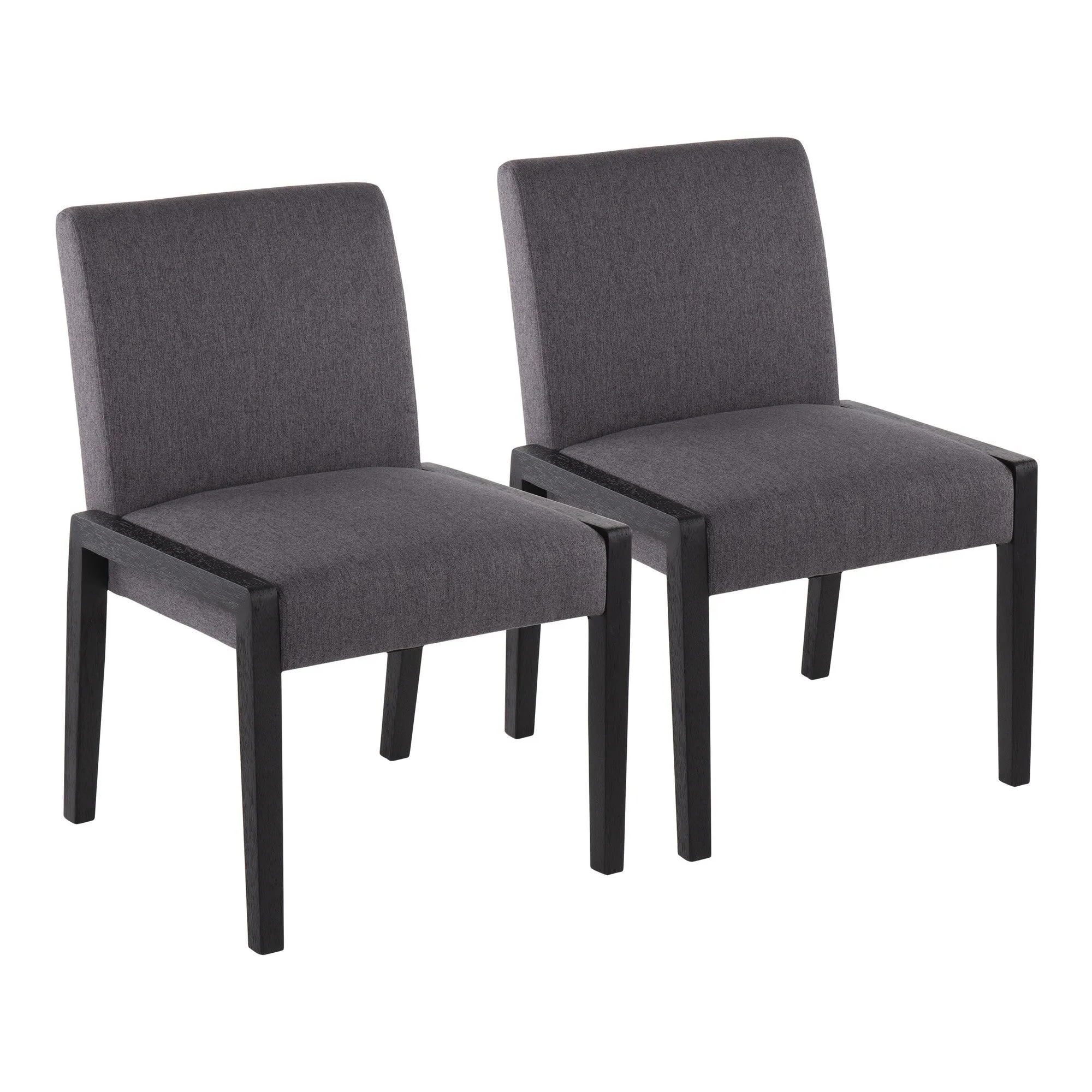 Carmen Chair - Set of 2 Gray By LumiSource - DC-CARMEN BKGY2