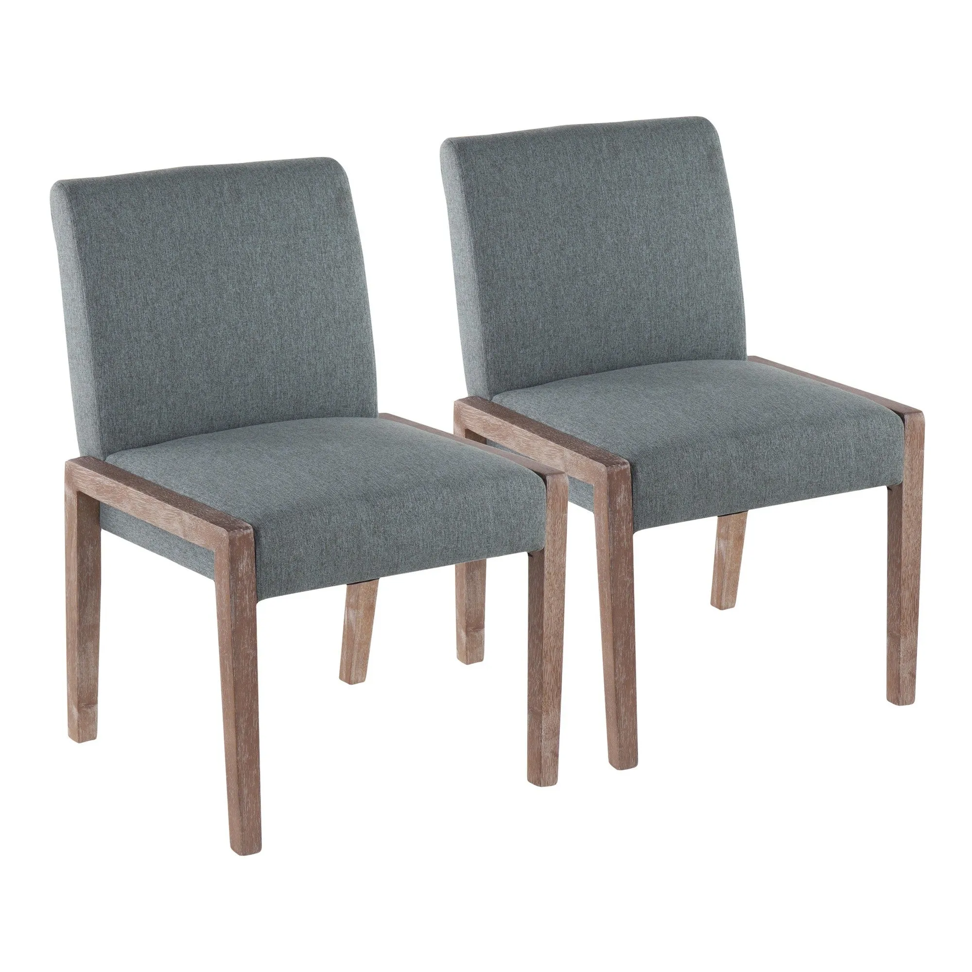 Carmen Chair - Set of 2 Gray By LumiSource - DC-CARMEN WWGY2