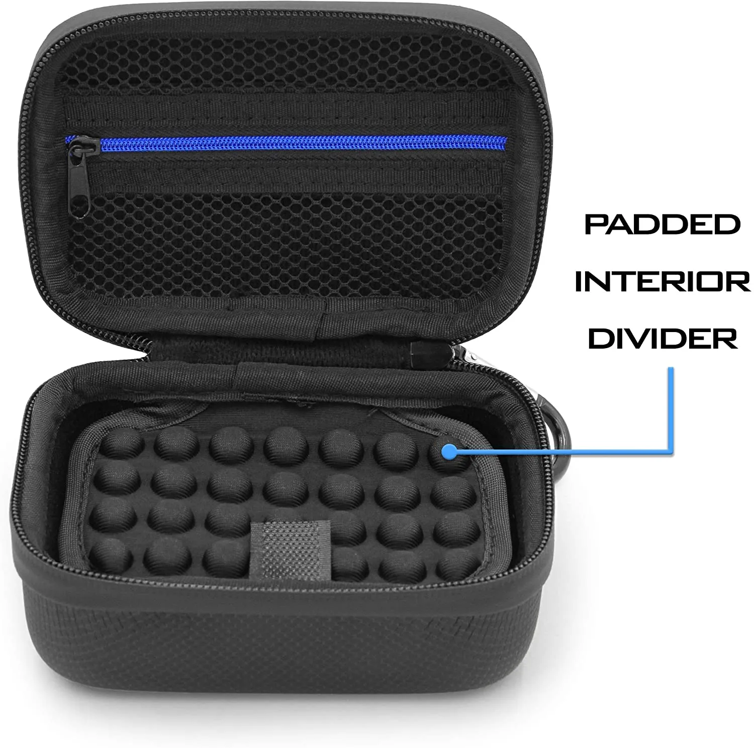 CASEMATIX Hard Shell Travel Case Compatible with Garmin eTrex SE 2.2, 22x, 30x, Touch 35 and More - Protective Carrying Case with Lanyard and Carabiner