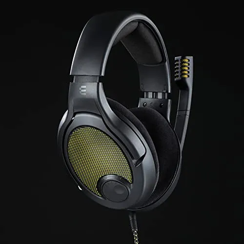 DROP   EPOS PC38X Gaming Headset Noise-Cancelling Microphone with Over-Ear Open-Back Design, Velour Earpads, Compatible with PC, PS4, PS5, Switch, Xbox, Mac, Mobile, and More (Yellow)