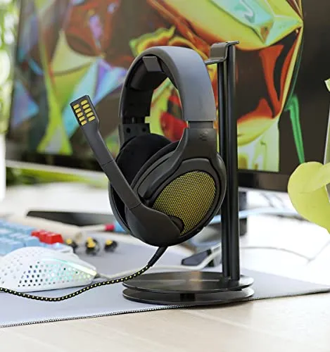 DROP   EPOS PC38X Gaming Headset Noise-Cancelling Microphone with Over-Ear Open-Back Design, Velour Earpads, Compatible with PC, PS4, PS5, Switch, Xbox, Mac, Mobile, and More (Yellow)