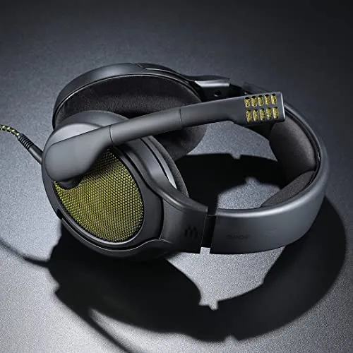 DROP   EPOS PC38X Gaming Headset Noise-Cancelling Microphone with Over-Ear Open-Back Design, Velour Earpads, Compatible with PC, PS4, PS5, Switch, Xbox, Mac, Mobile, and More (Yellow)