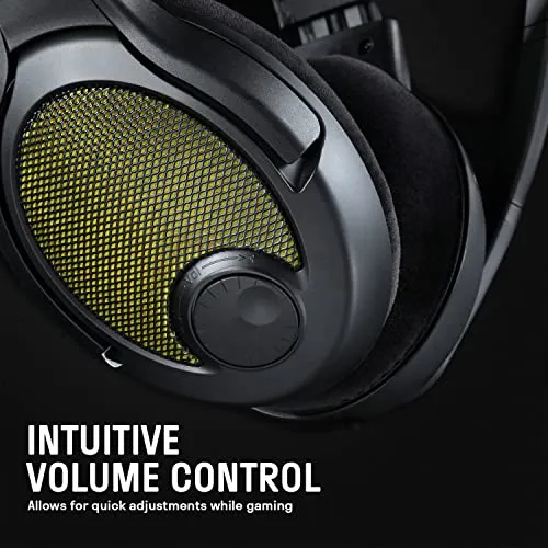 DROP   EPOS PC38X Gaming Headset Noise-Cancelling Microphone with Over-Ear Open-Back Design, Velour Earpads, Compatible with PC, PS4, PS5, Switch, Xbox, Mac, Mobile, and More (Yellow)