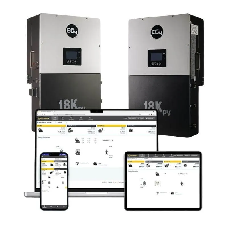 EG4 18K PowerPro ESS | 14.3kWh - 28.6kWh Capacity | EG4-18Kpv & EG4-PowerPro WallMount Battery Bundle |10-Year Warranty