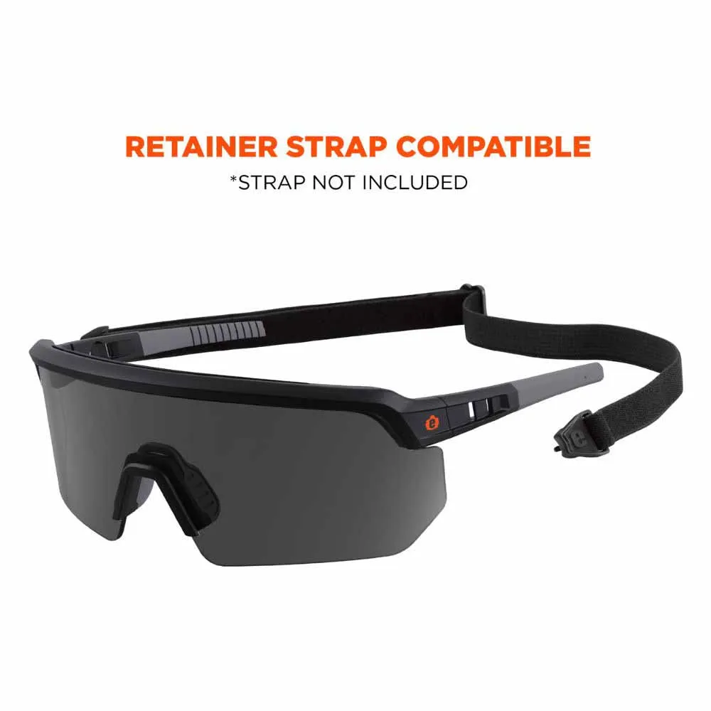Ergodyne 55006 AEGIR-AFAS Matte Black Frame Smoke Lens AFAS Safety Glasses