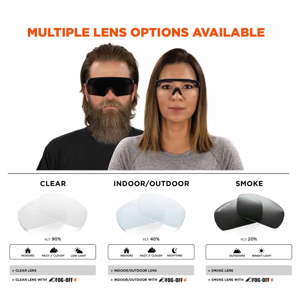 Ergodyne 55006 AEGIR-AFAS Matte Black Frame Smoke Lens AFAS Safety Glasses
