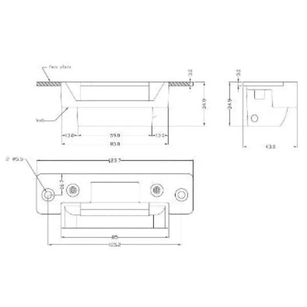 FSH Electric Door Strike Non Monitored, FSHFES10