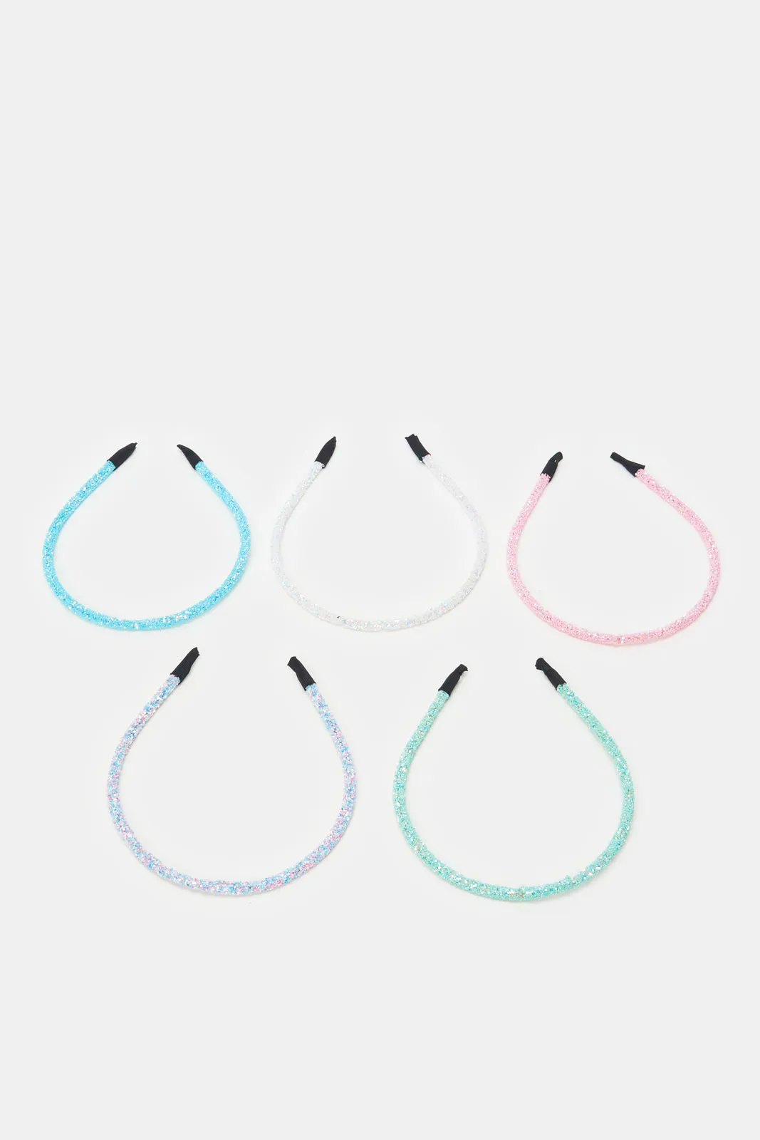 Girls Assorted Embellished Headband Set (5 Piece)