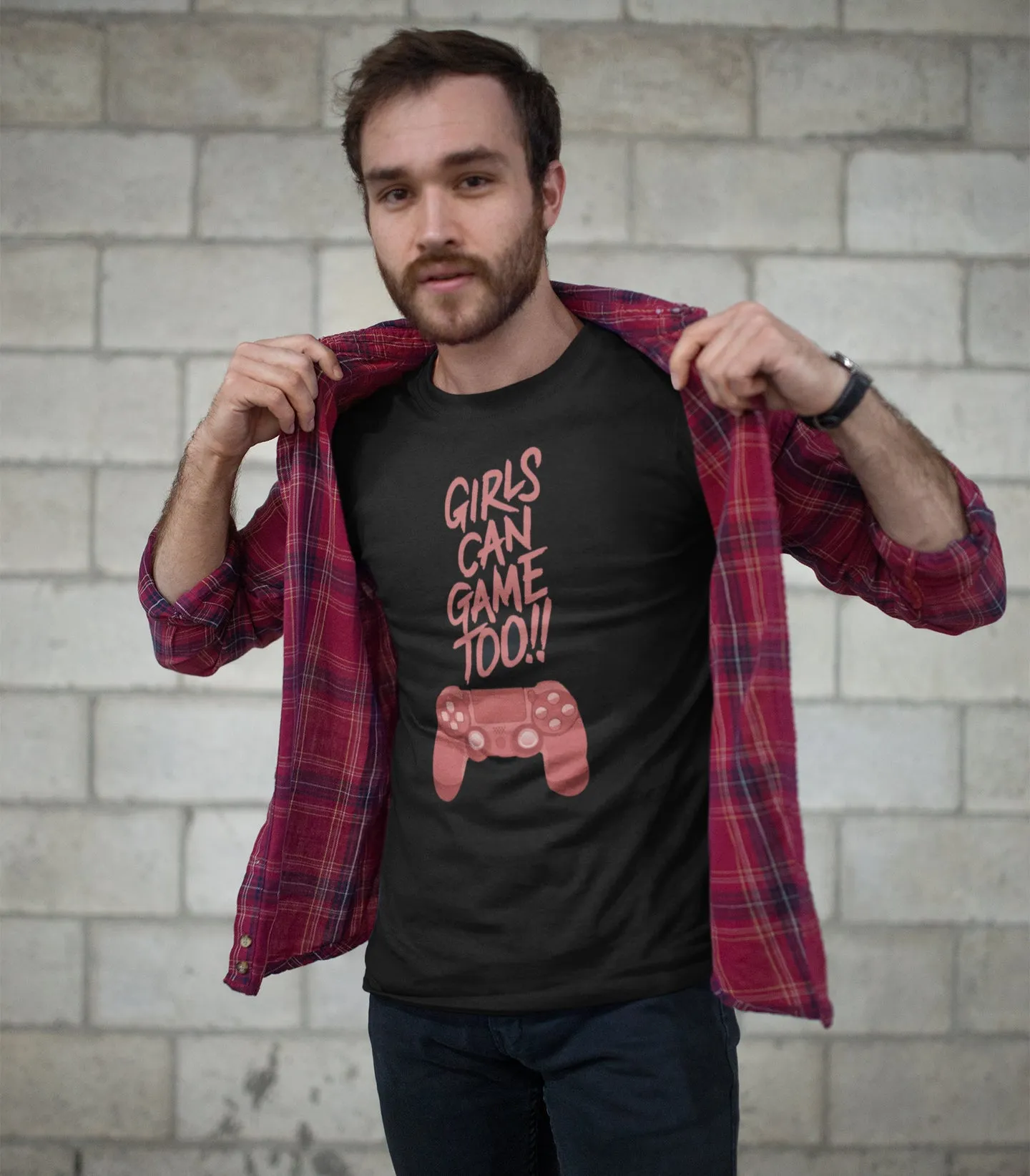 Girls Can Game Too Unisex T-Shirt by Sexy Hackers