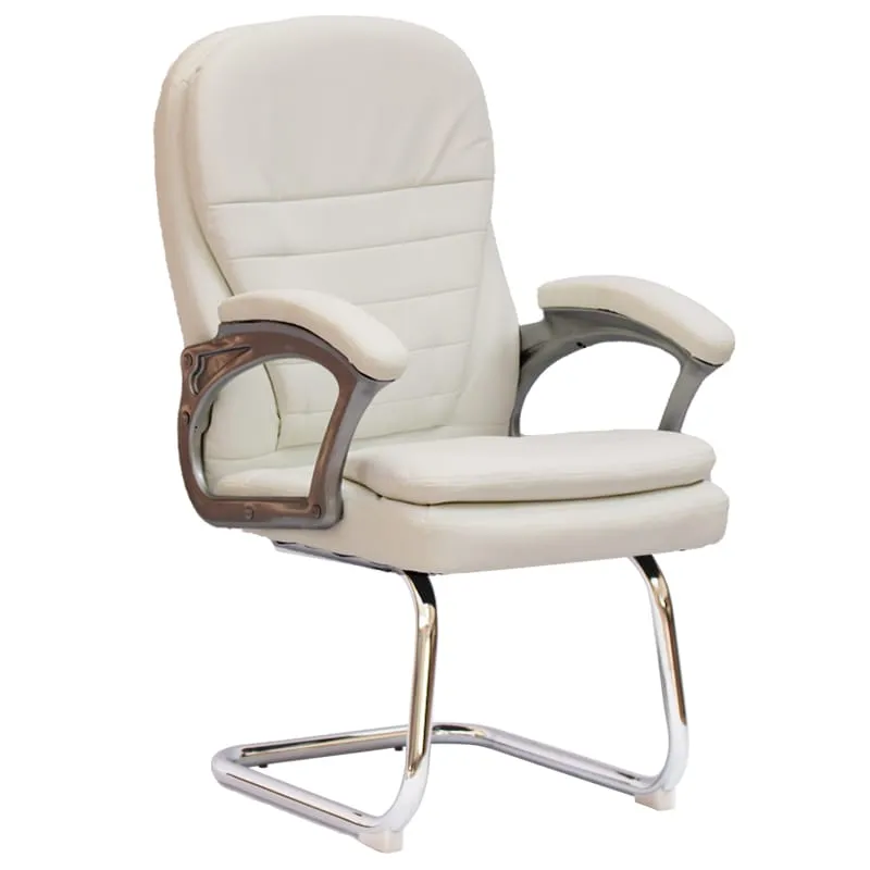High-Back Comfortable Pu Leather Office Chair 511G White