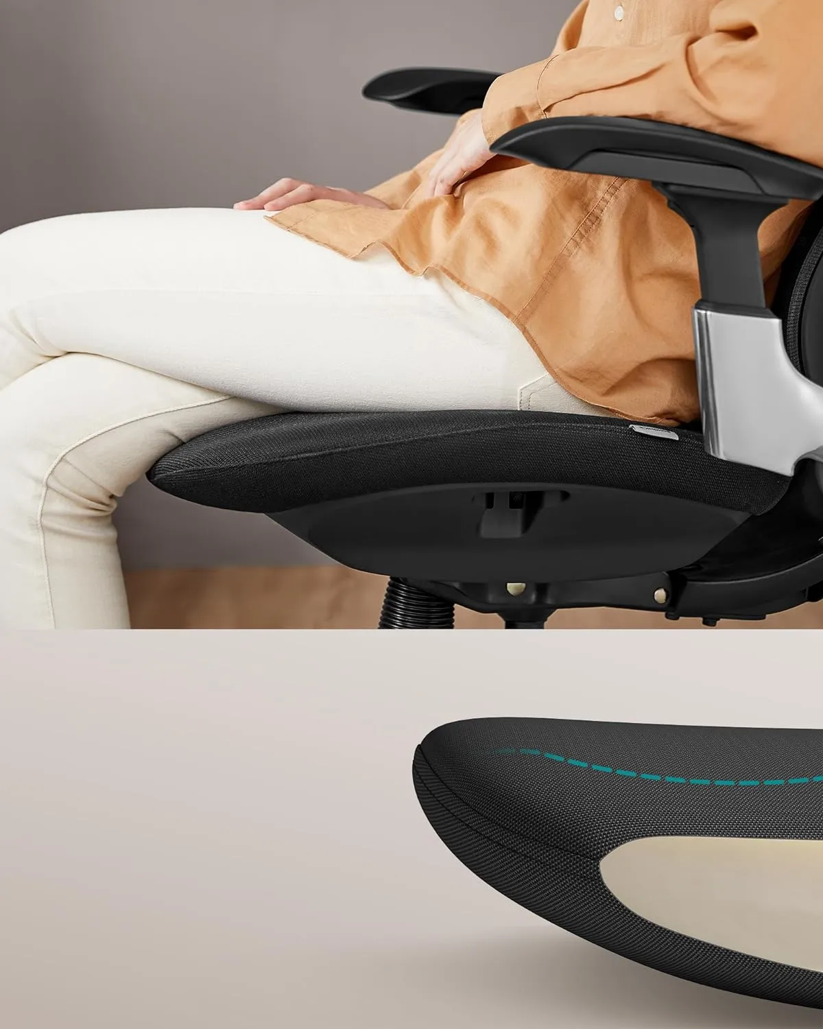 High-Back Height Adjustableand Swiveling Mesh Office Chair With Headrest H08-A