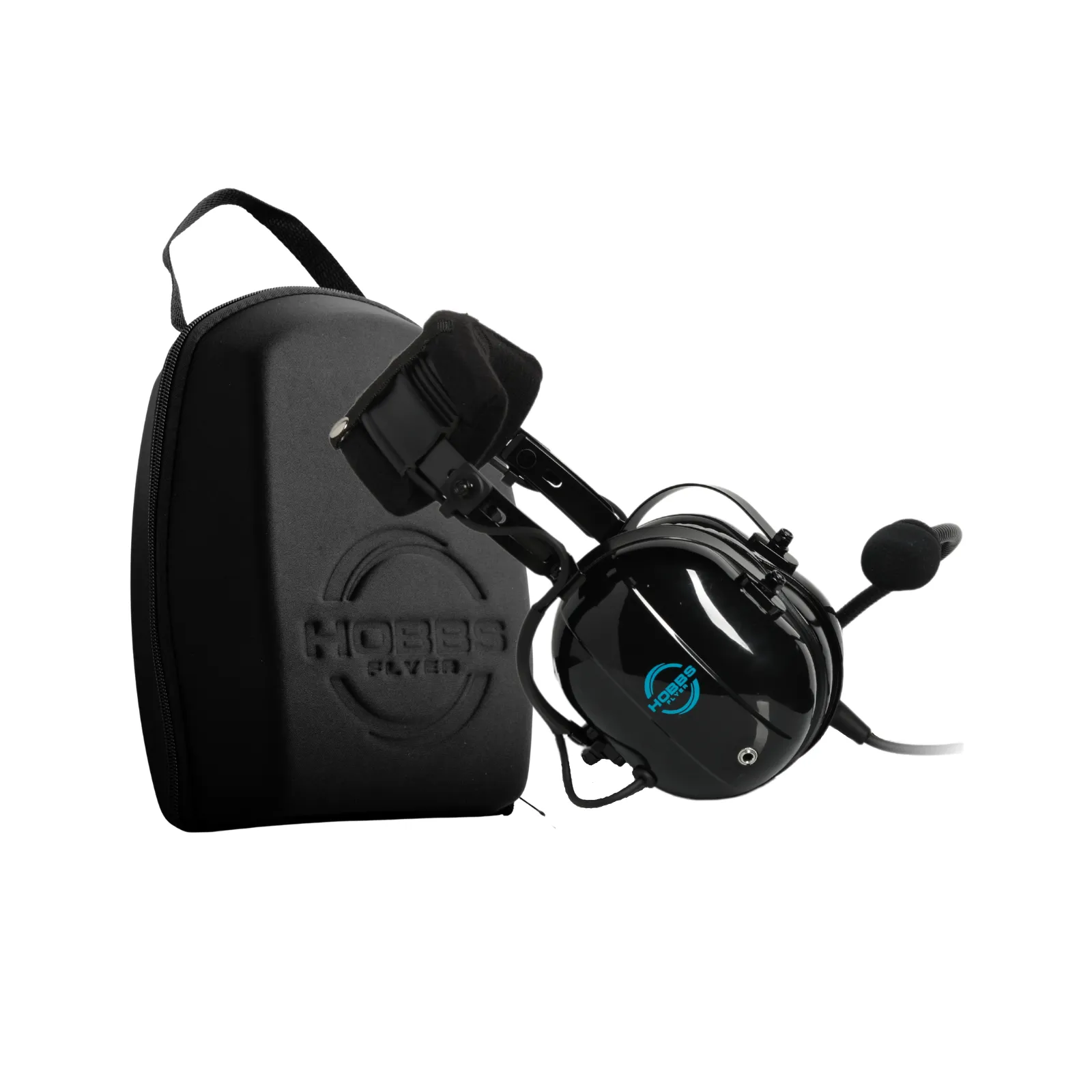 Hobbs Flyer H1 Passive Aviation Headset with Music Input