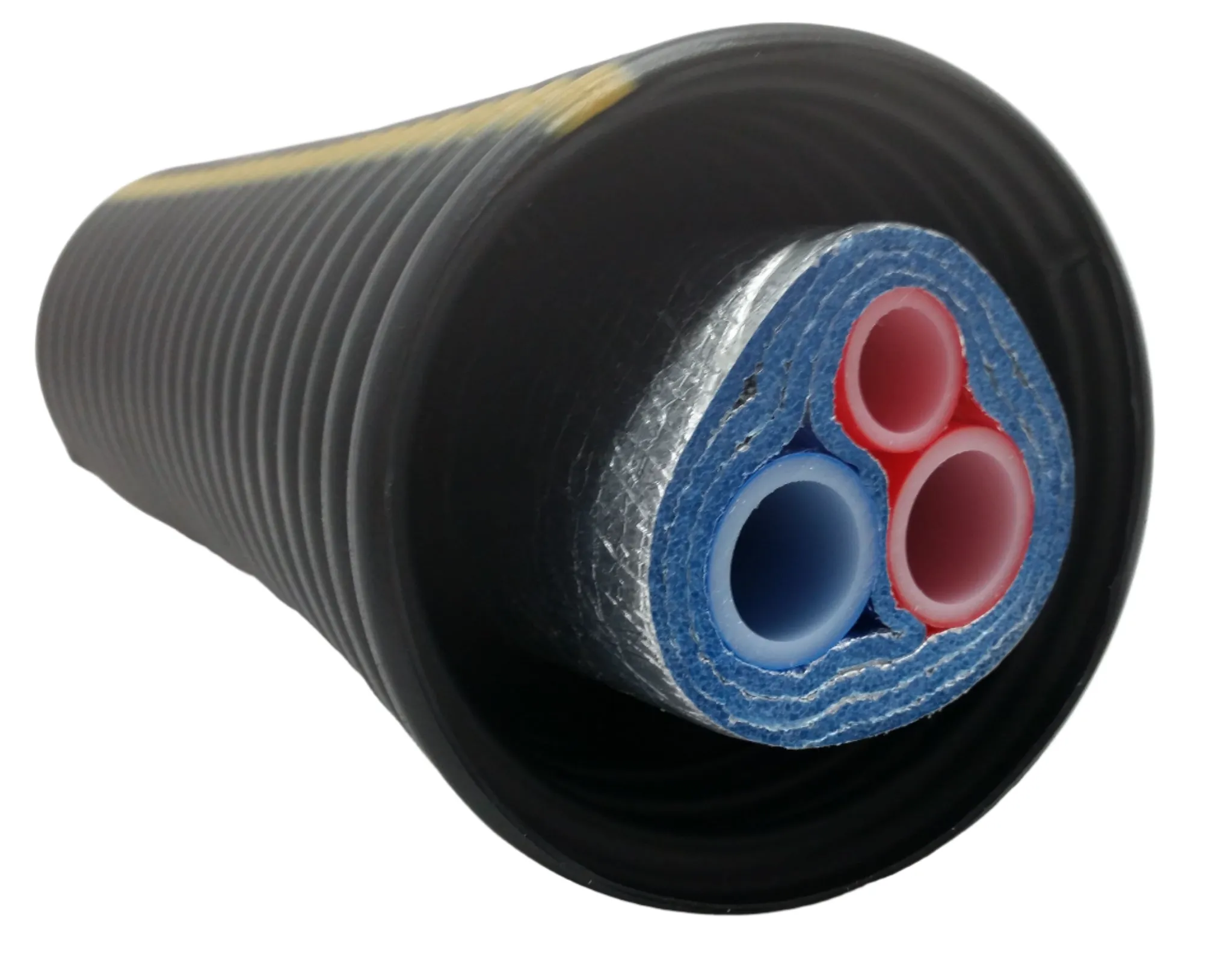 Insulated Pipe 3 Wrap, (2) 1" Oxygen Barrier (1) 1" Non-Oxygen Barrier lines