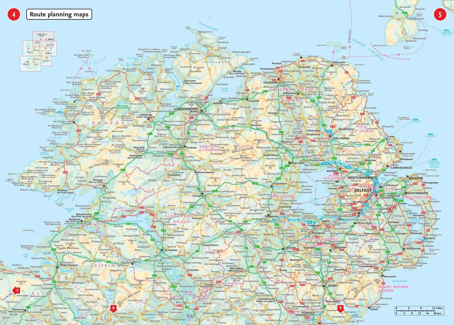 Ireland Comprehensive Road Atlas by Collins Maps (2023)
