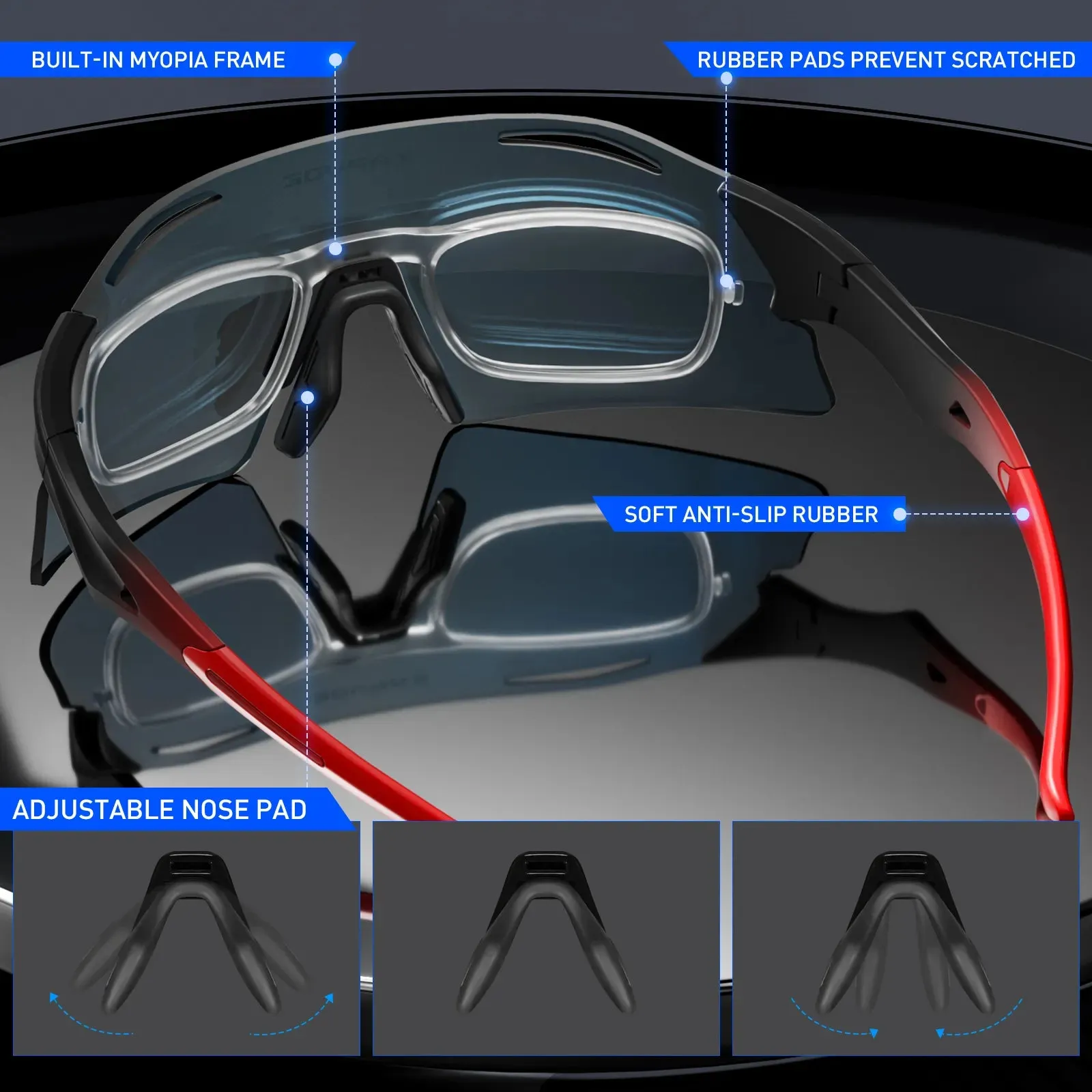 Kapvoe Men's Women Sunglasses Bike Goggles Fashion Retro Fashion Luxury Bicycle Sun Glasses Man for Driving Cycling Travel Golf
