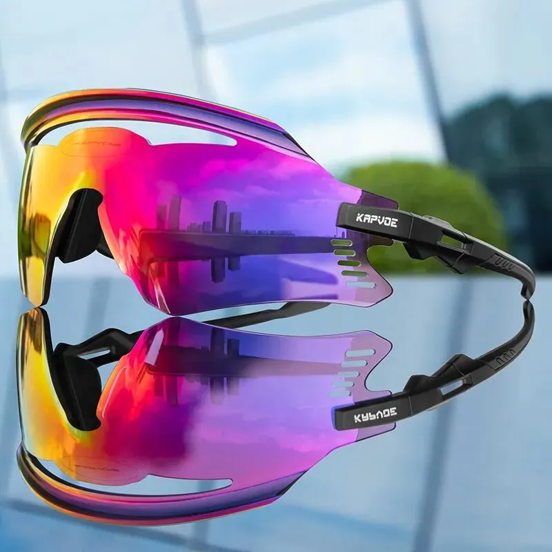 Kapvoe Photochromic MTB Road Bike Glasses UV400 Protection Sunglasses Cycling Glasses Sports Men Women Eyewear Goggle