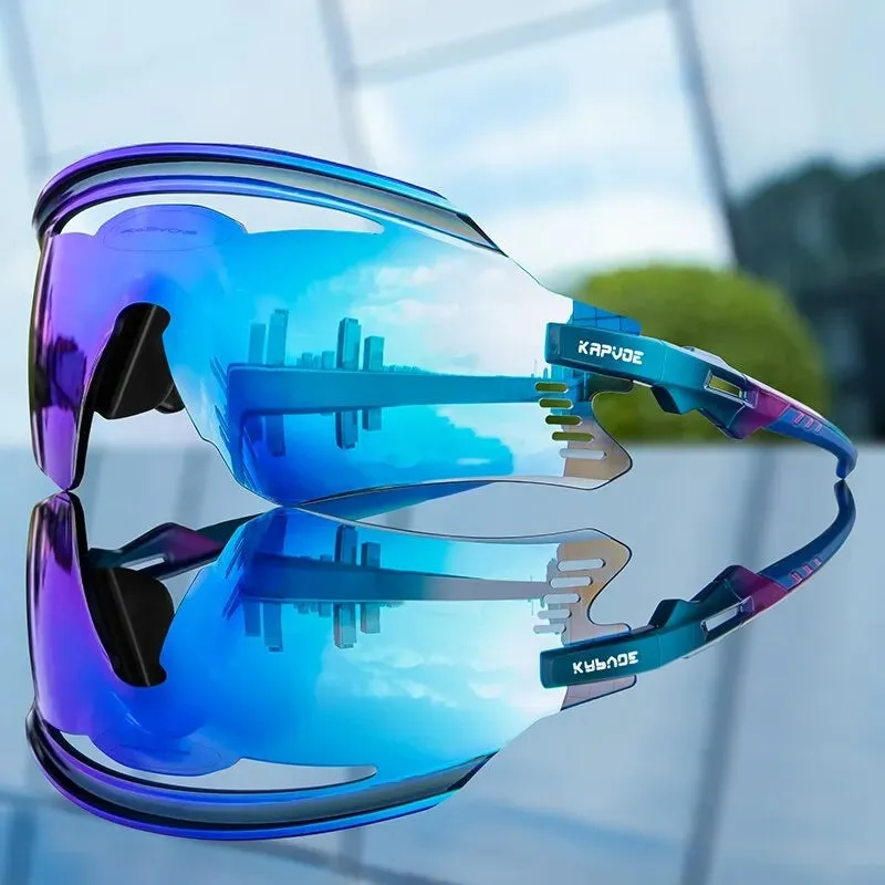 Kapvoe Photochromic MTB Road Bike Glasses UV400 Protection Sunglasses Cycling Glasses Sports Men Women Eyewear Goggle