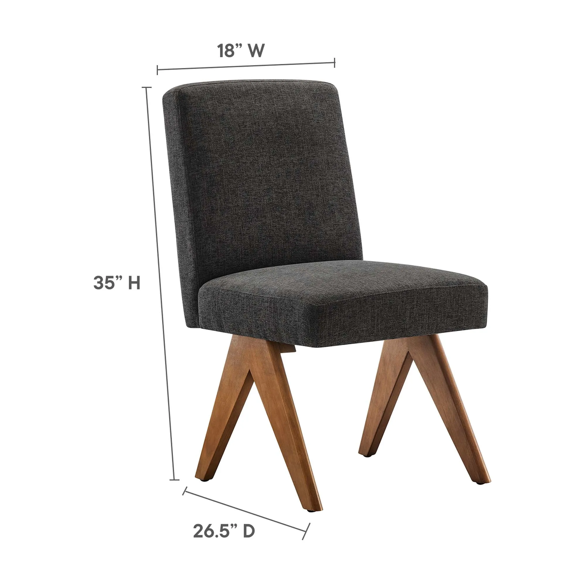 Lyra Fabric Dining Room Side Chair - Set of 2 by Modway