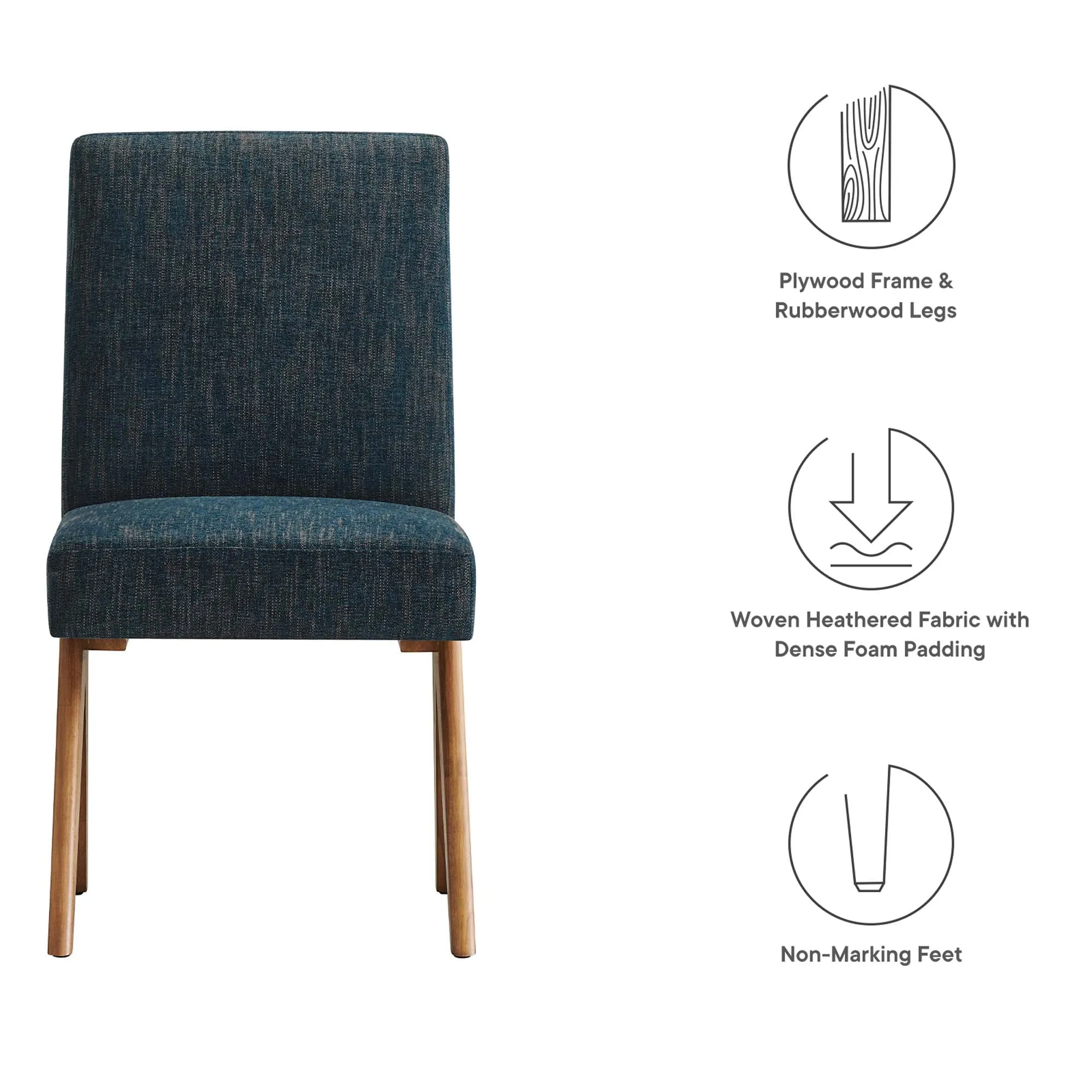 Lyra Fabric Dining Room Side Chair - Set of 2 by Modway