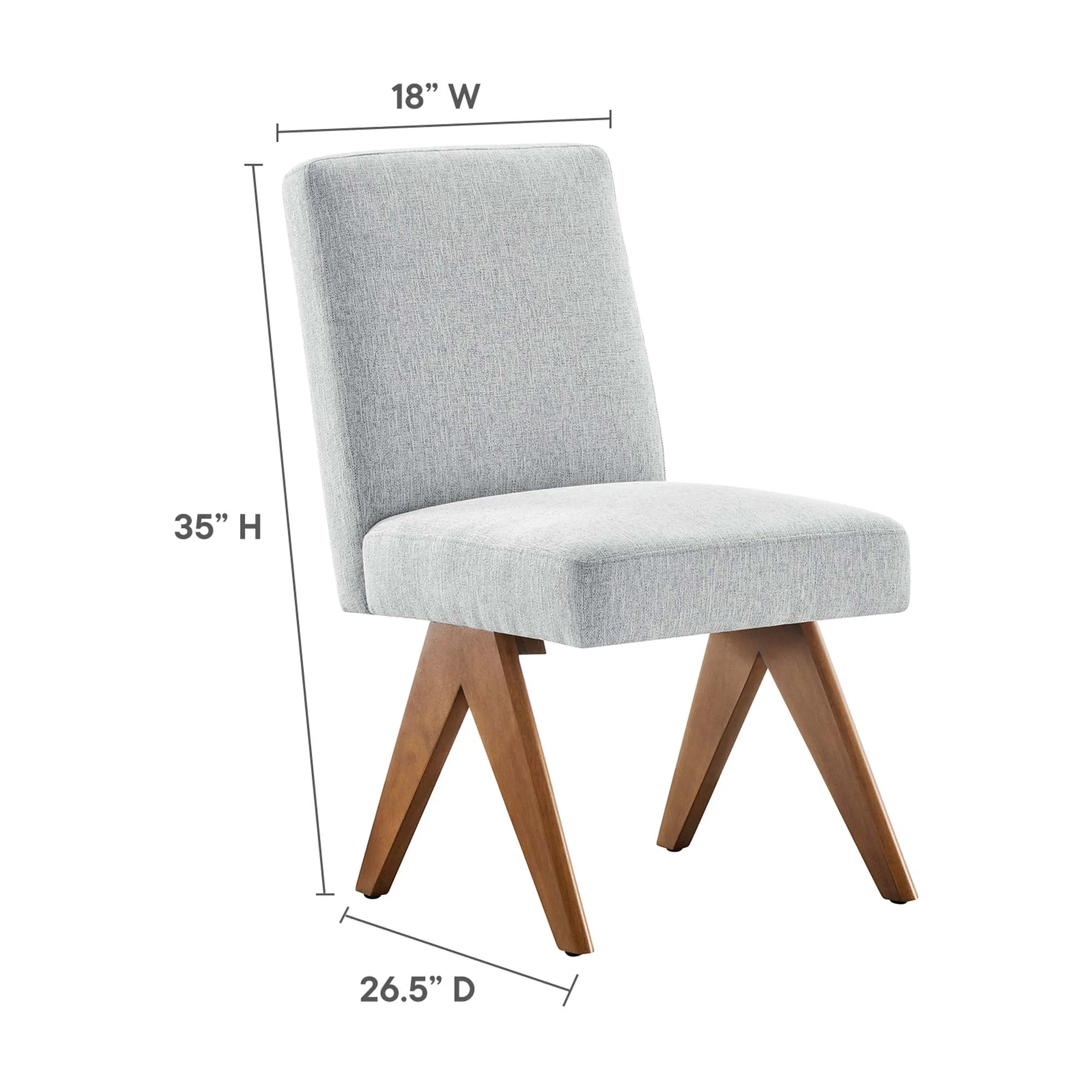 Lyra Fabric Dining Room Side Chair - Set of 2 by Modway