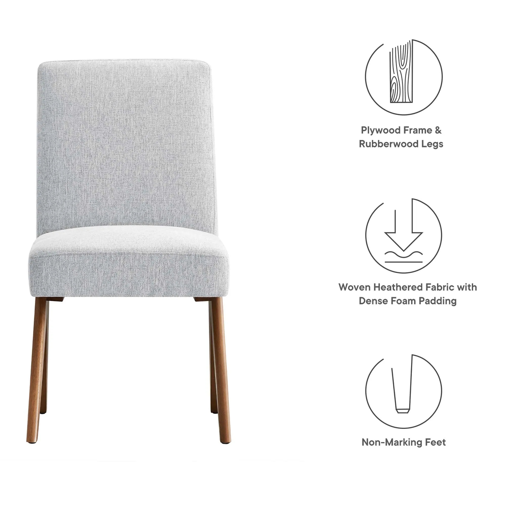 Lyra Fabric Dining Room Side Chair - Set of 2 by Modway