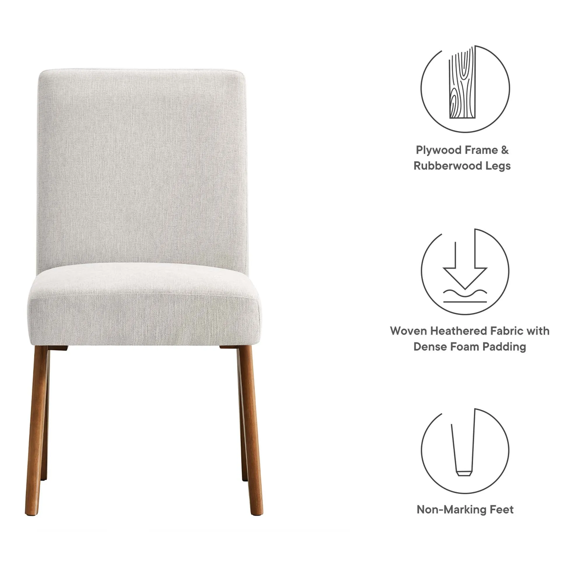 Lyra Fabric Dining Room Side Chair - Set of 2 by Modway