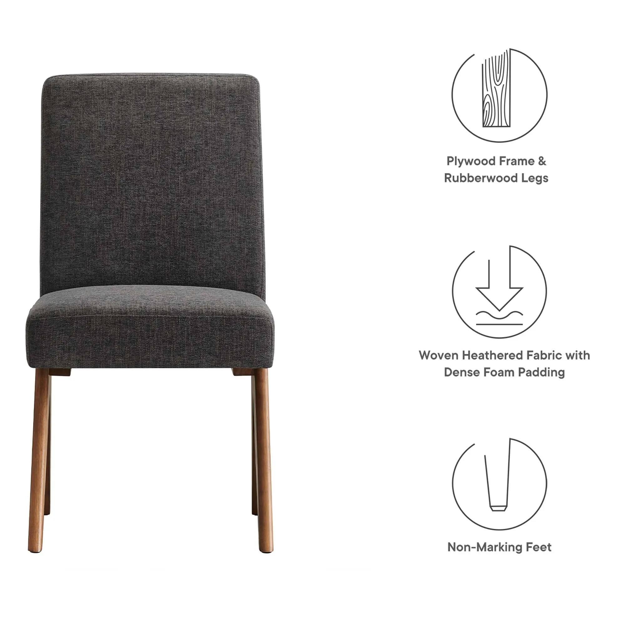Lyra Fabric Dining Room Side Chair - Set of 2 by Modway