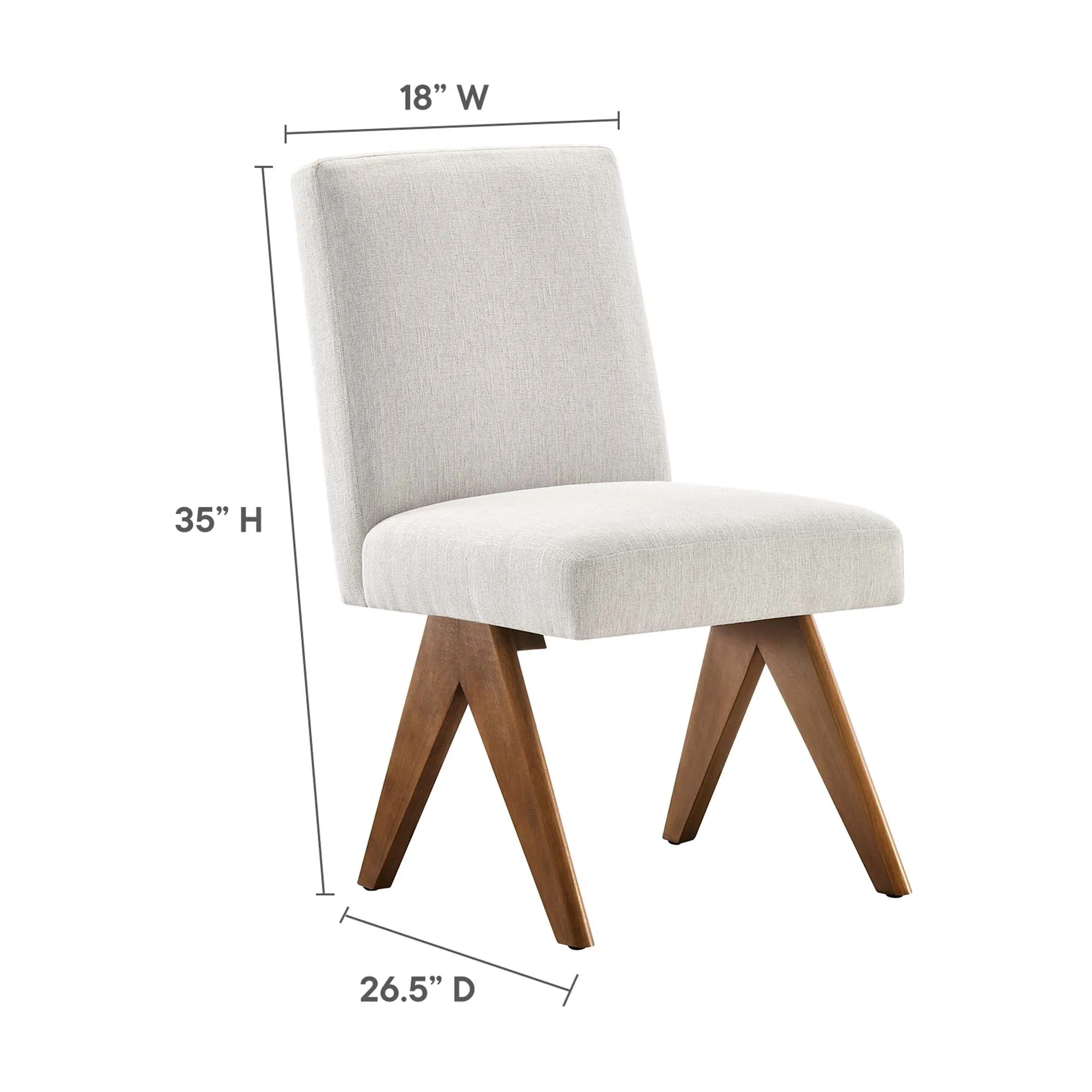 Lyra Fabric Dining Room Side Chair - Set of 2 by Modway