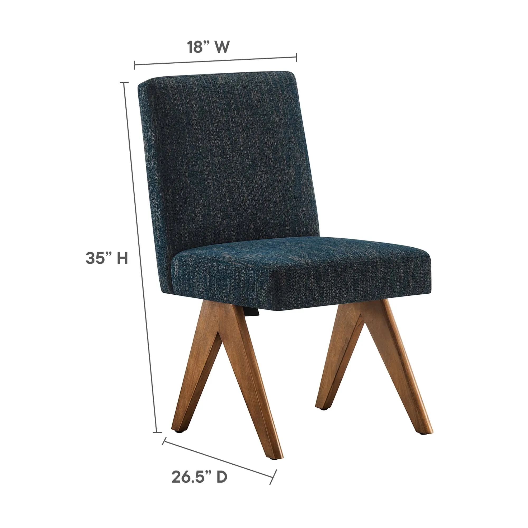 Lyra Fabric Dining Room Side Chair - Set of 2 by Modway