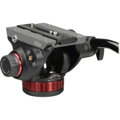 Manfrotto 502AH Video Head & MT055XPRO3 Aluminum Tripod Kit