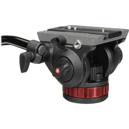Manfrotto 502AH Video Head & MT055XPRO3 Aluminum Tripod Kit