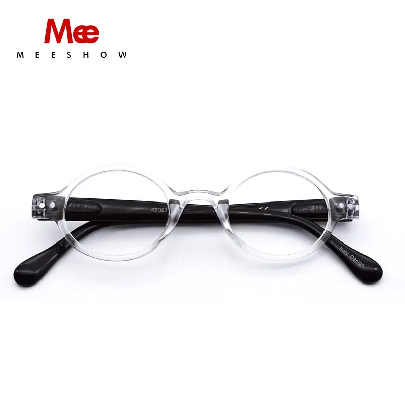 Meeshow Unisex Full Rim Round Polycarbonate Reading Glasses 1732