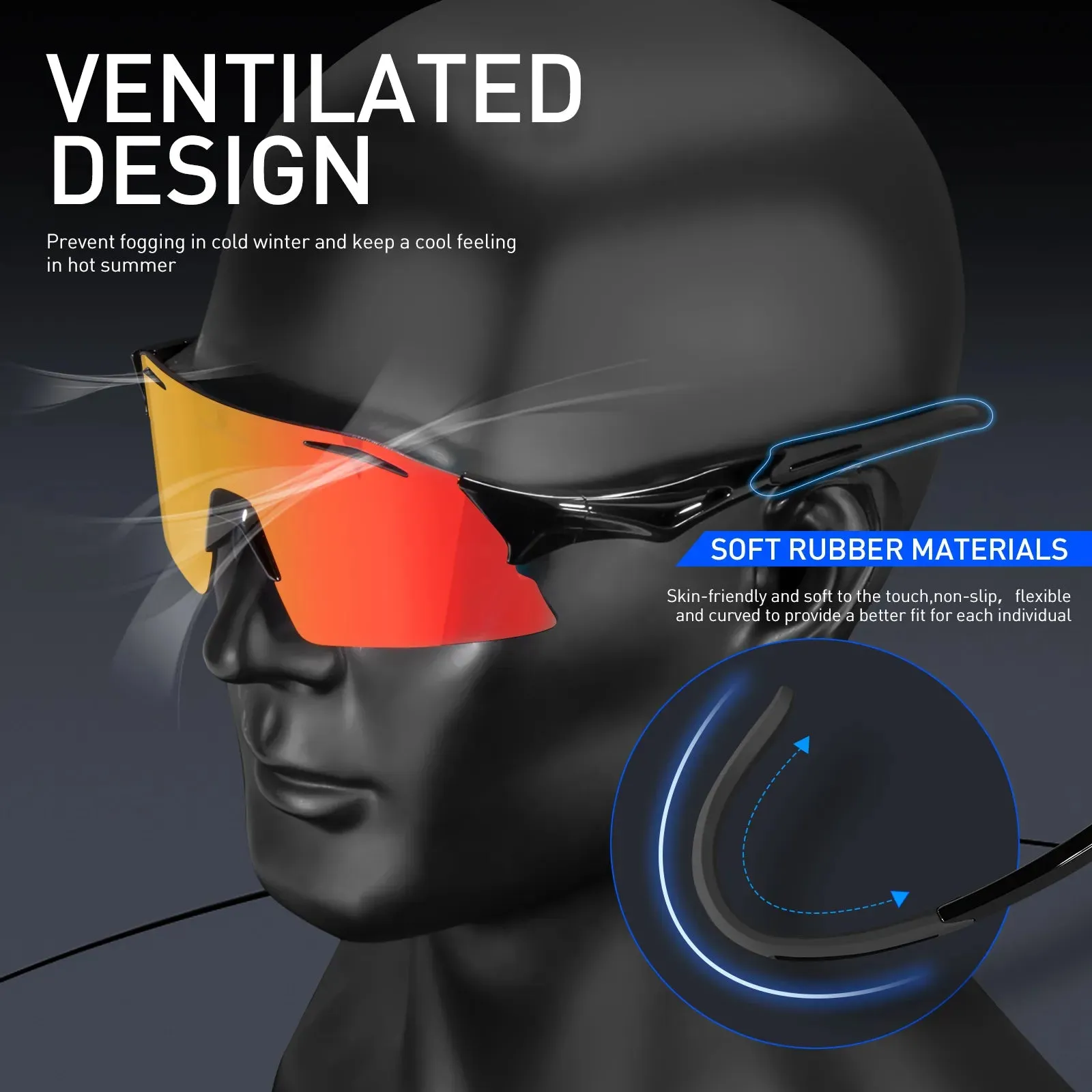 Men Cycling Glasses Bike Cycling Eyewear Outdoor UV400 Protection Cycling Sunglasses Sports MTB Road Bicycle Accessories Glasses