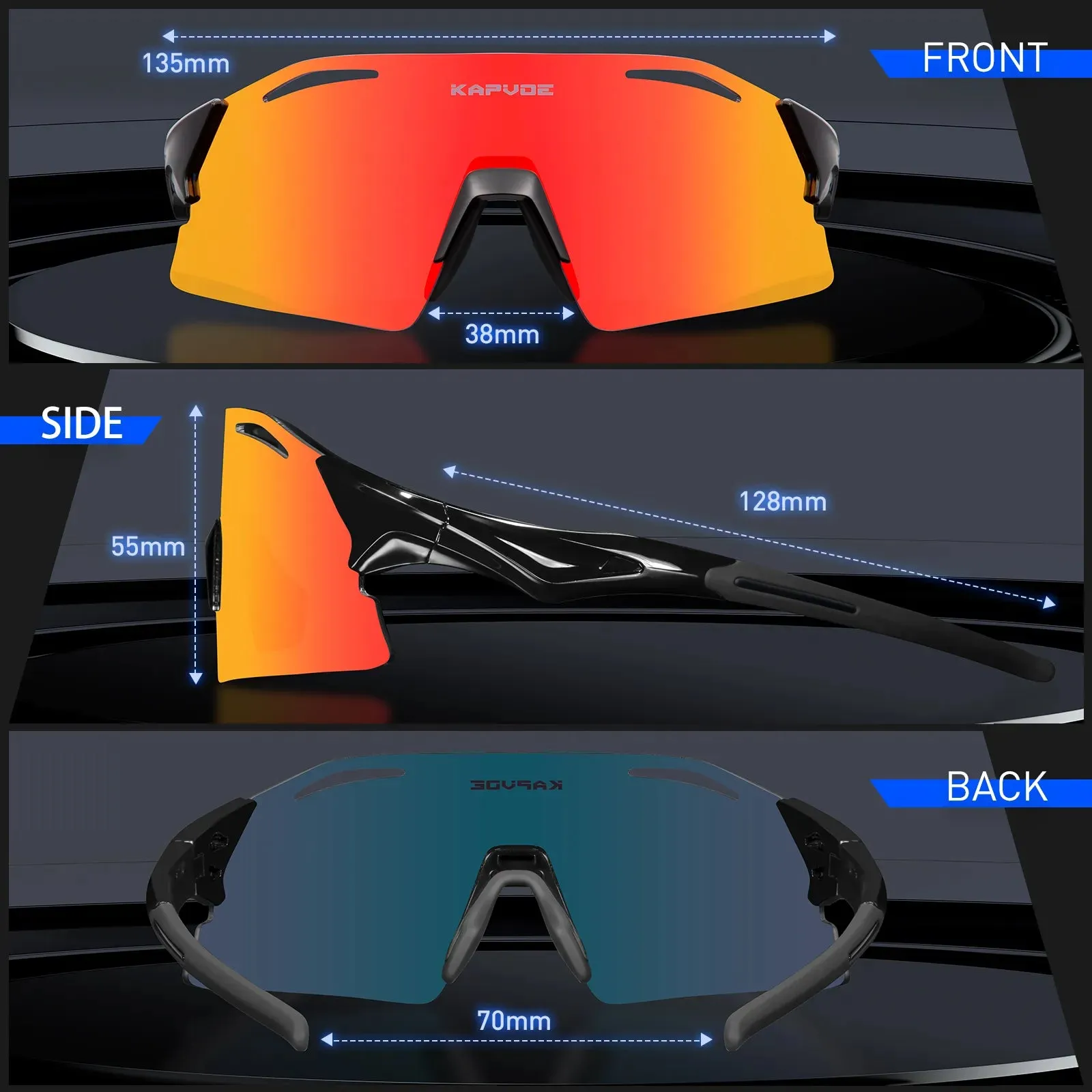 Men Cycling Glasses Bike Cycling Eyewear Outdoor UV400 Protection Cycling Sunglasses Sports MTB Road Bicycle Accessories Glasses